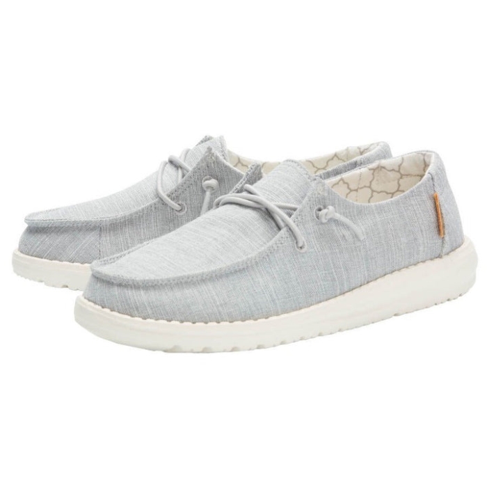 Wendy Youth Linen in Grey Hey Dude